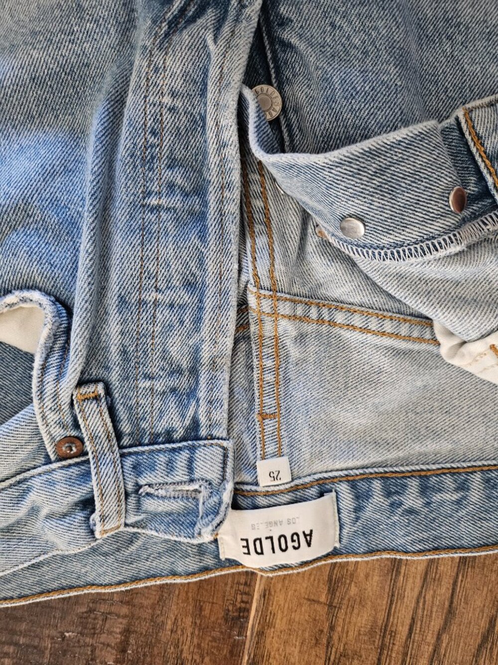 2 Agolde straight jeans size 25 &26 shopbop - Picture 2 of 7